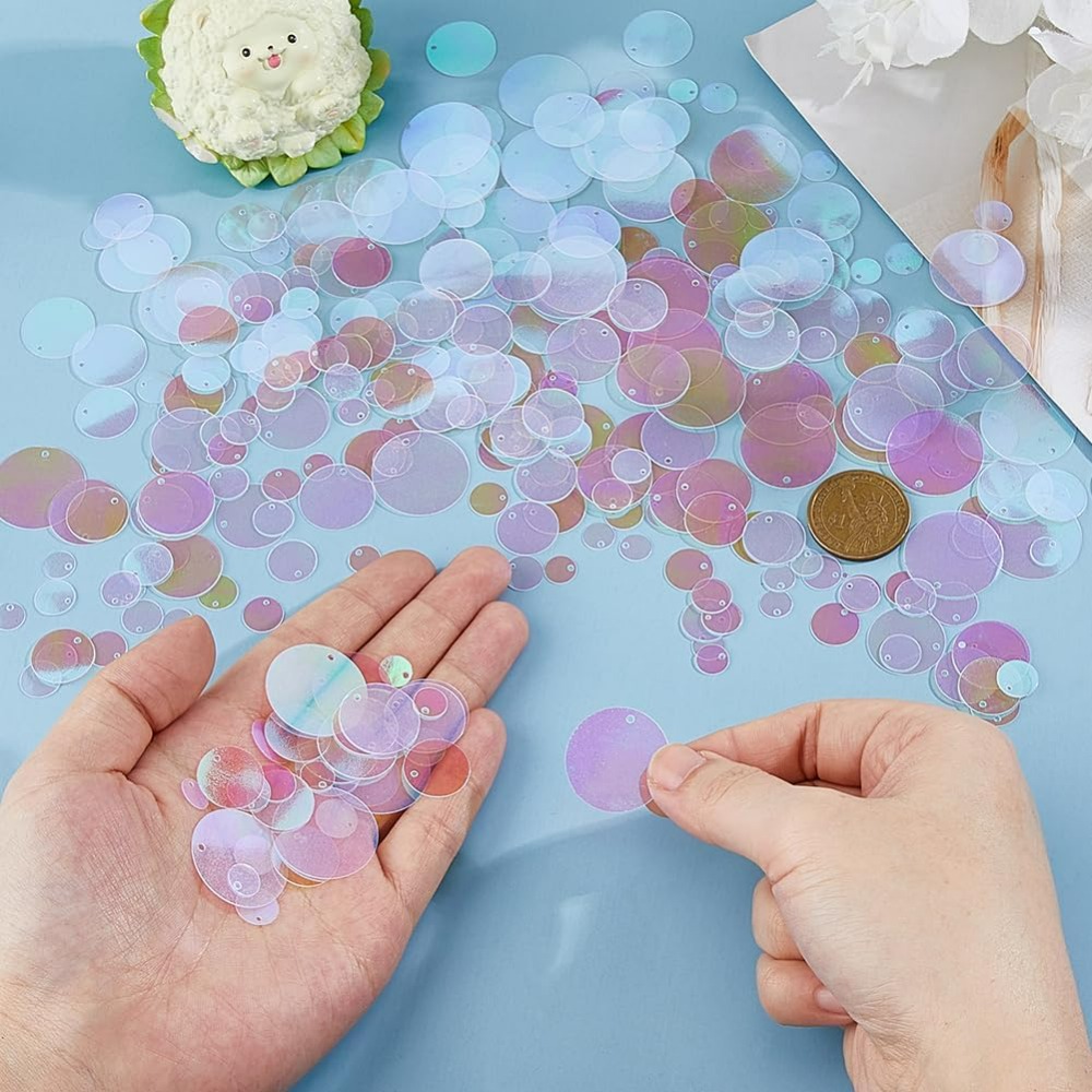 1800Pcs 6 Sizes Loose Sequin F - Embroidery Craft review and price