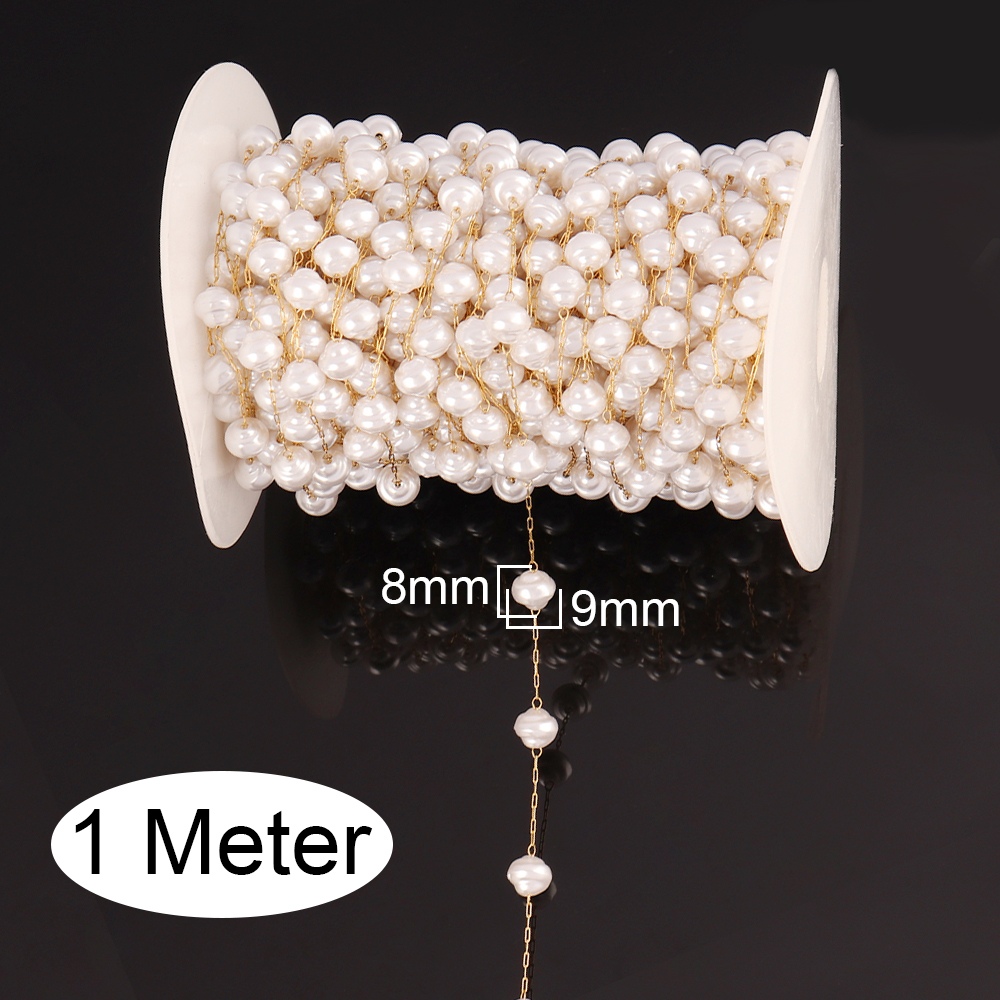 1Meters Stainless Steel Chain  - Pearl Trim Chain review and price