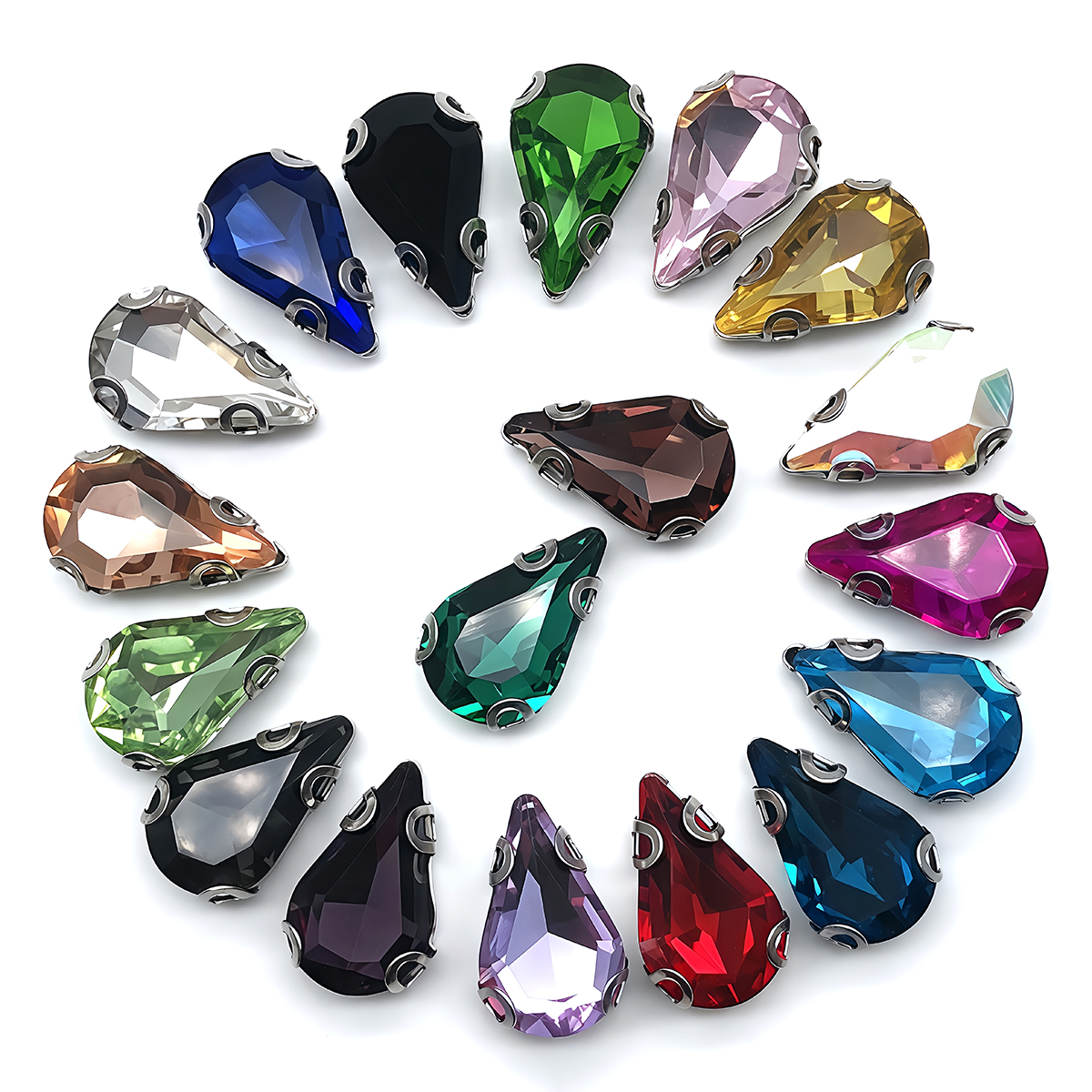 Water Drop Crystal Glass Rhine - Sew On Rhinestone review and price