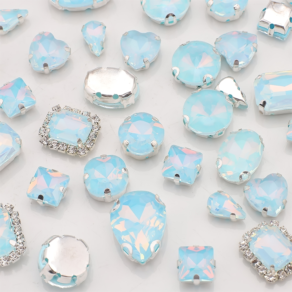 40pcs/bag Mix Shape Opal Glass - Sew On Rhinestone review and price