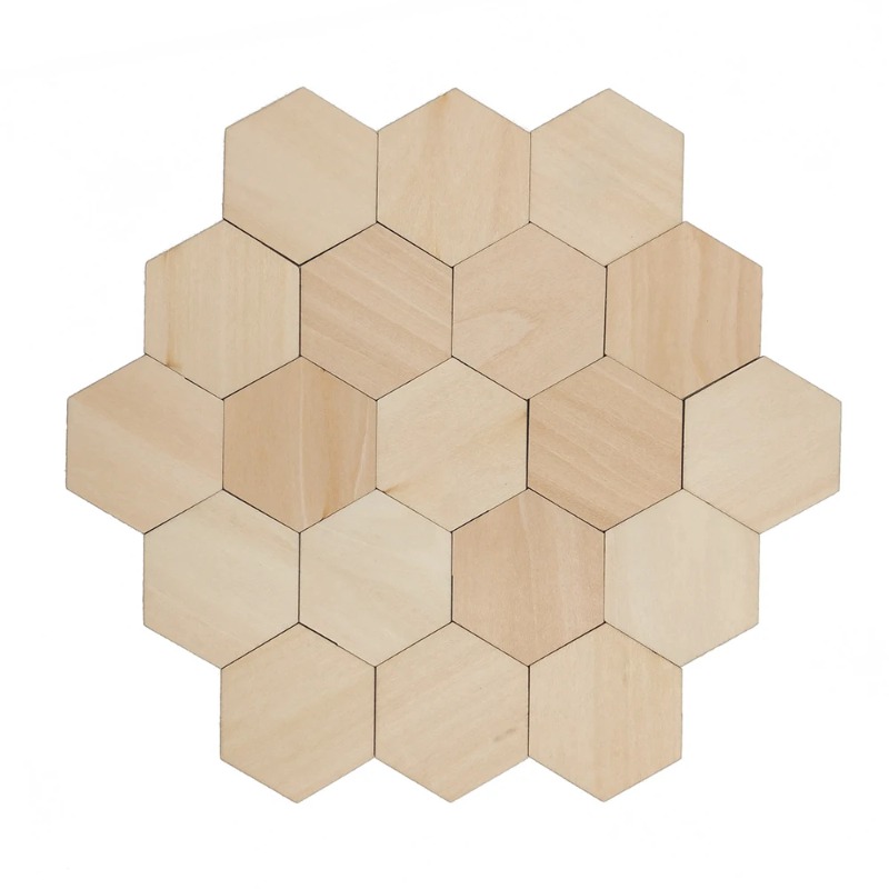 10-120mm Wooden Hexagon Blank  - Craft Embellishments review and price