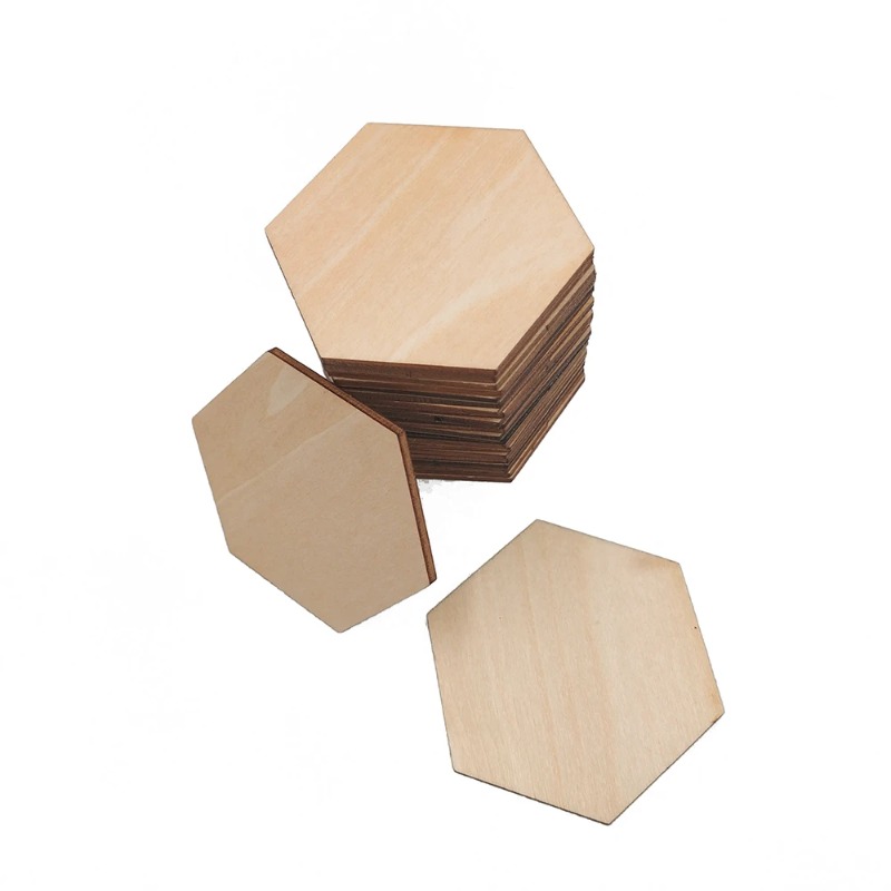 10-120mm Wooden Hexagon Blank  - Craft Embellishments review and price