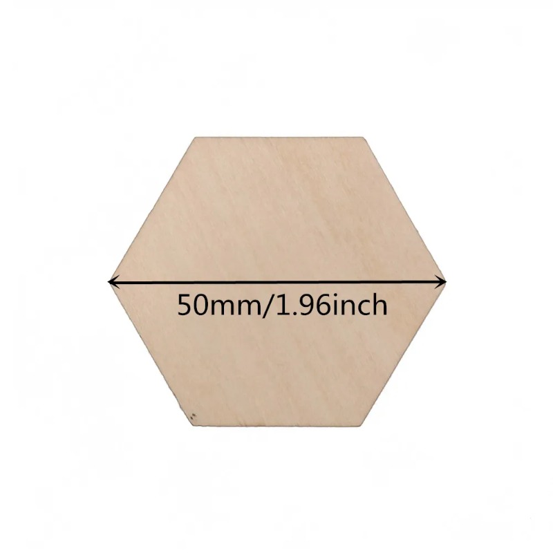 10-120mm Wooden Hexagon Blank  - Craft Embellishments review and price