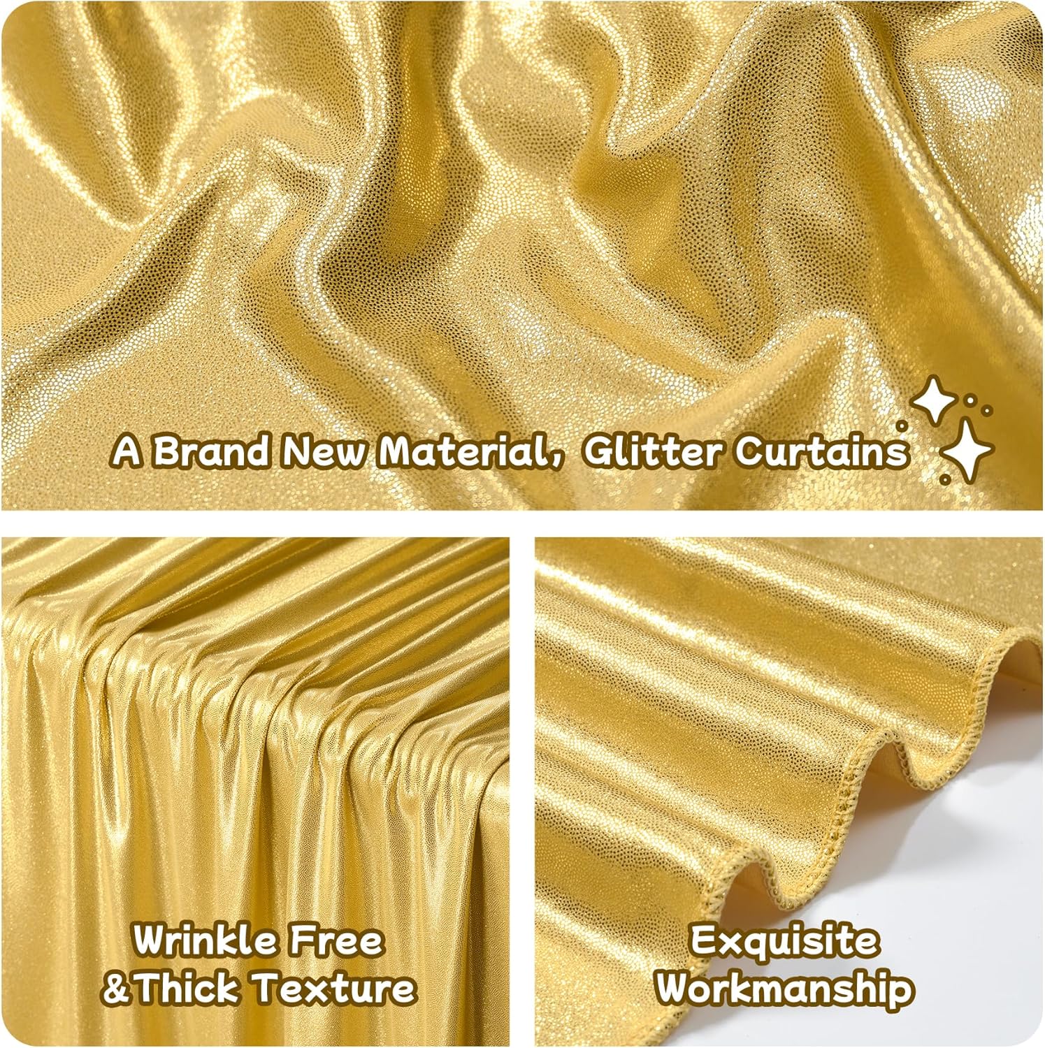 2.3x7FT Wrinkle Free Glitter 1 - Sequin Fabric Panel review and price