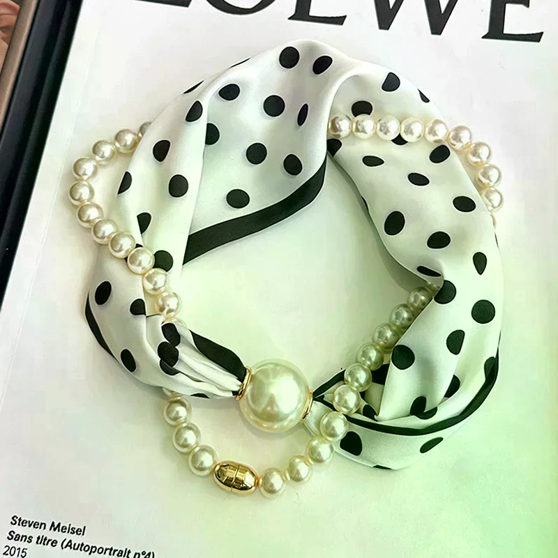 Magnetic Narrow Elegant Satins - Pearl Trim Chain review and price