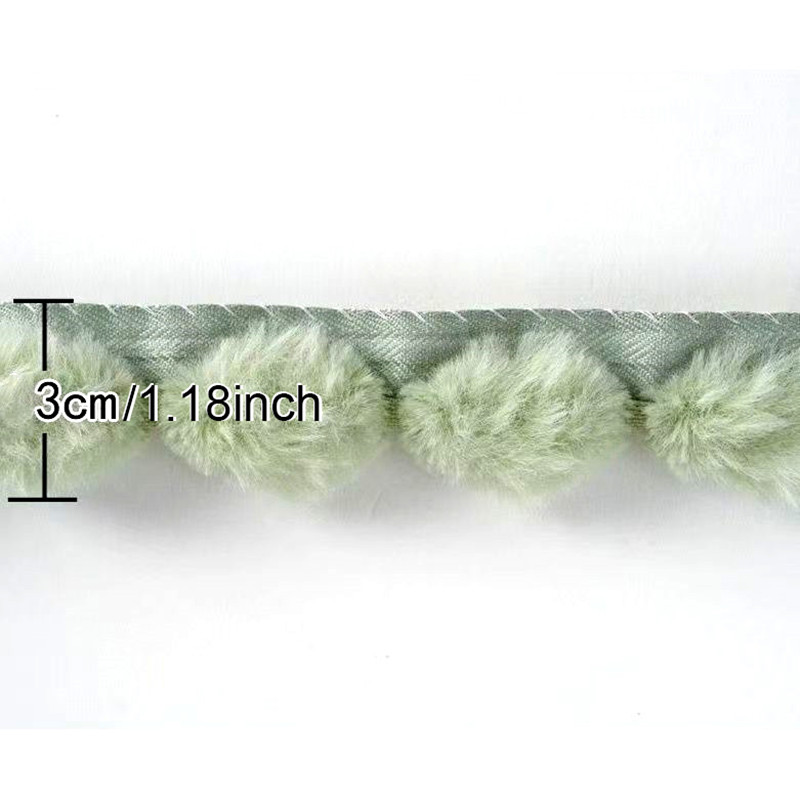 3cm Faux Rabbit Fur Pom Pom Ba - Fringe Ribbon Sewing review and price