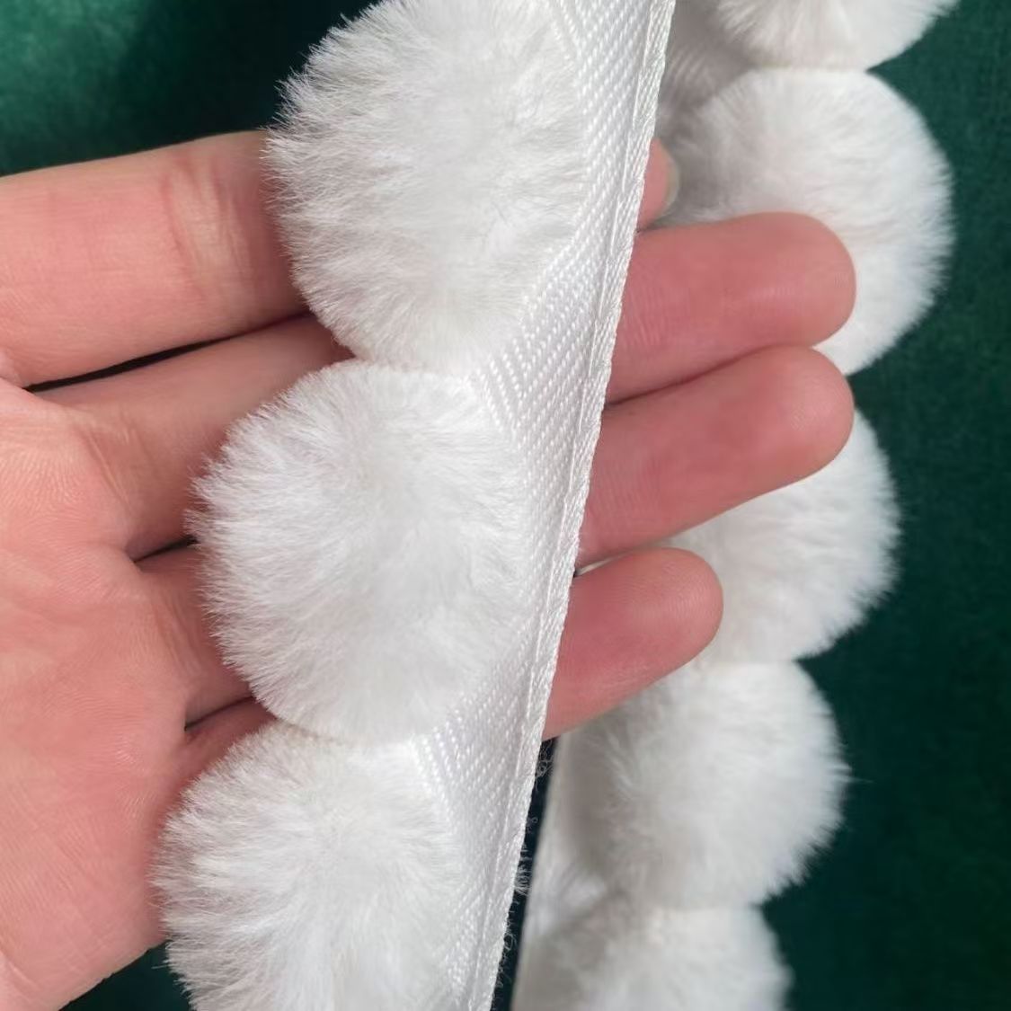 3cm Faux Rabbit Fur Pom Pom Ba - Fringe Ribbon Sewing review and price