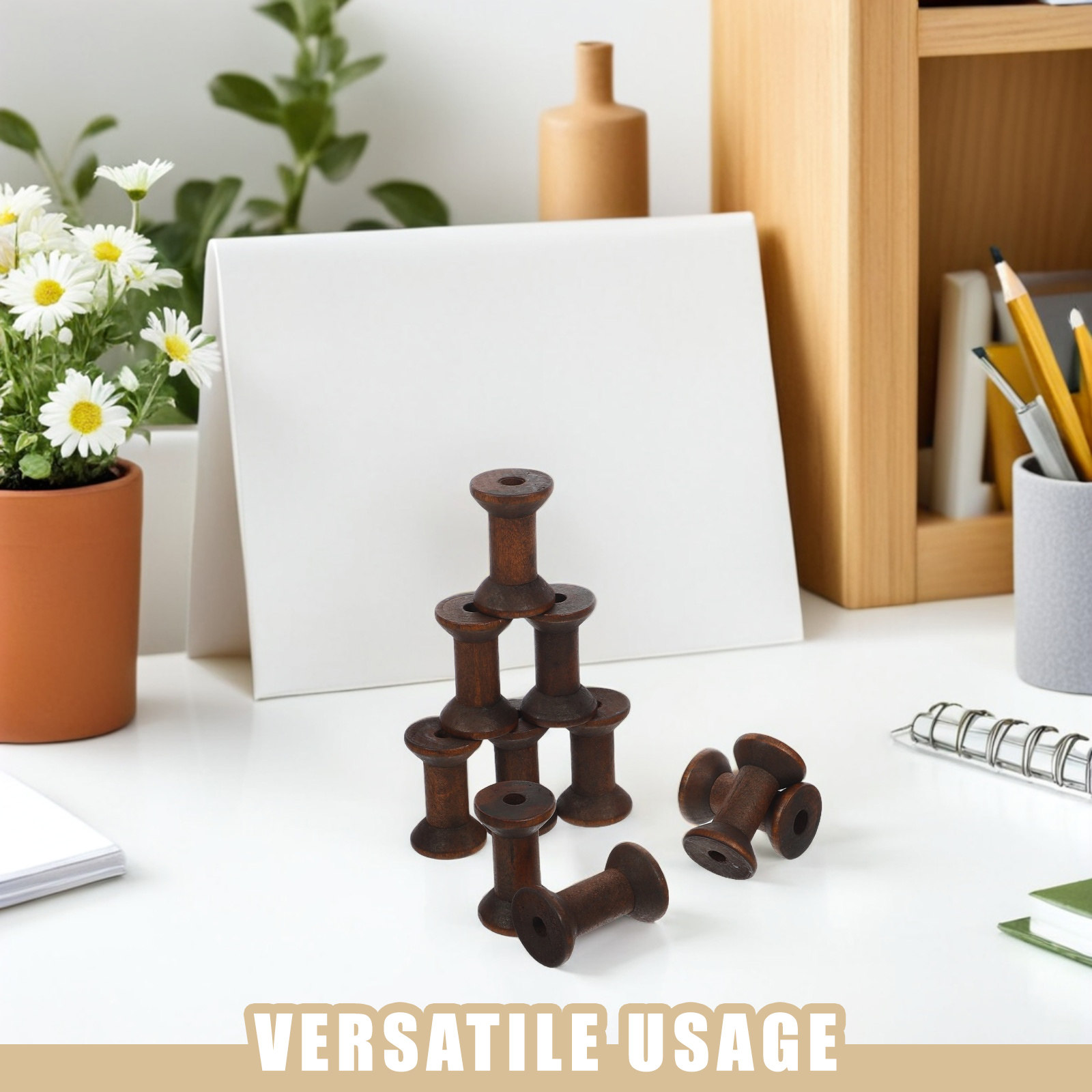 10Pcs Handcrafted Wooden Spool - Embroidery Craft review and price