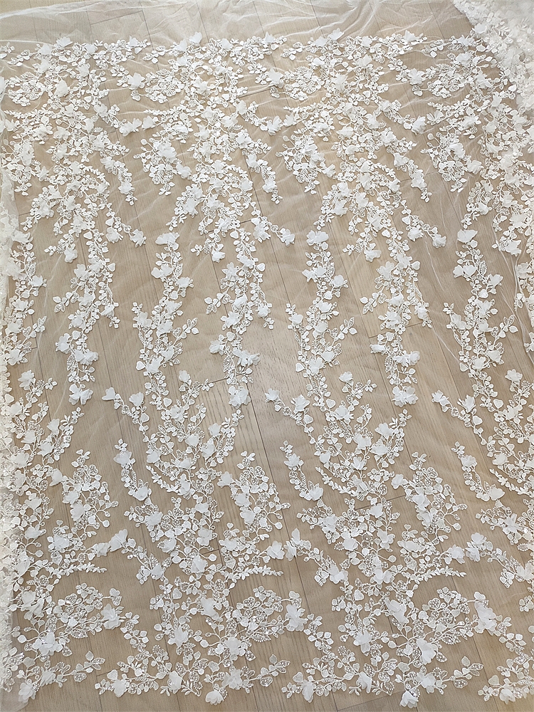 Ivory 3D Floral Hand Beaded La - Craft Embellishments review and price
