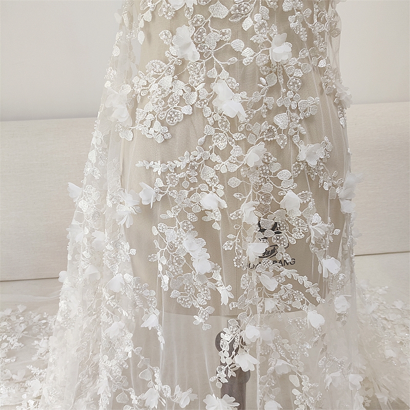 Ivory 3D Floral Hand Beaded La - Craft Embellishments review and price