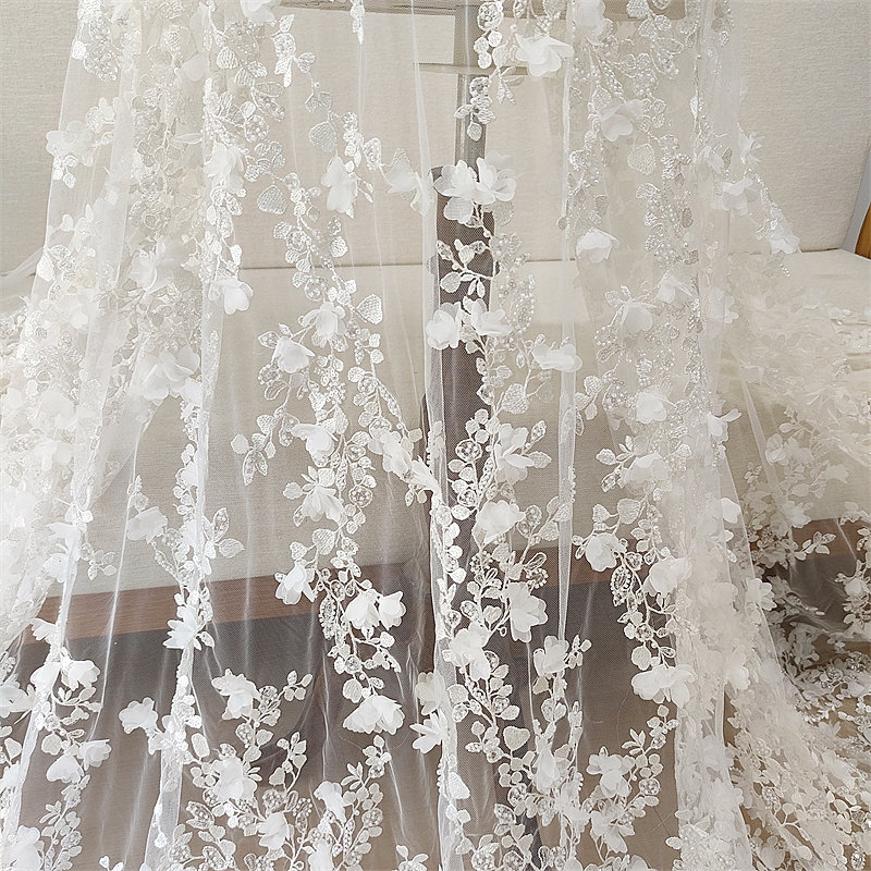 Ivory 3D Floral Hand Beaded La - Craft Embellishments review and price