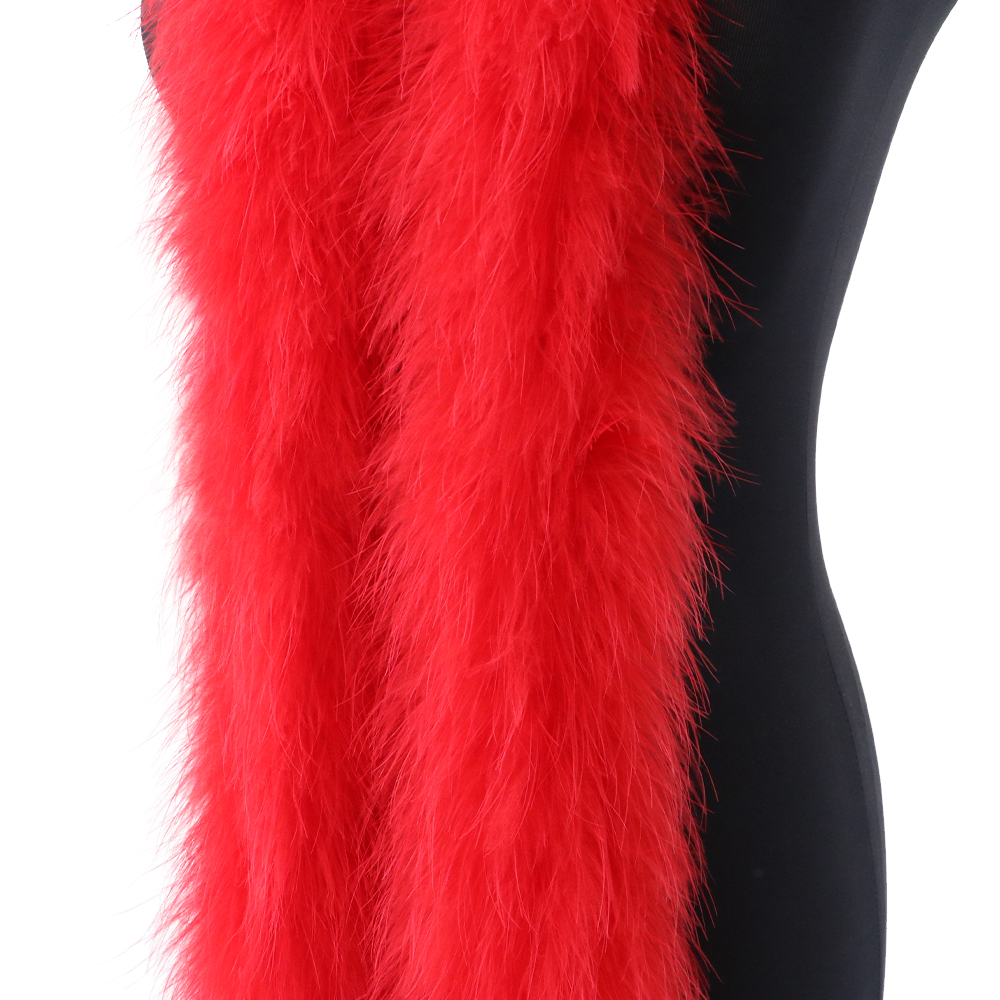 2M 50g Red Fluffy Turkey Marab - Feather Trim Marabou review and price