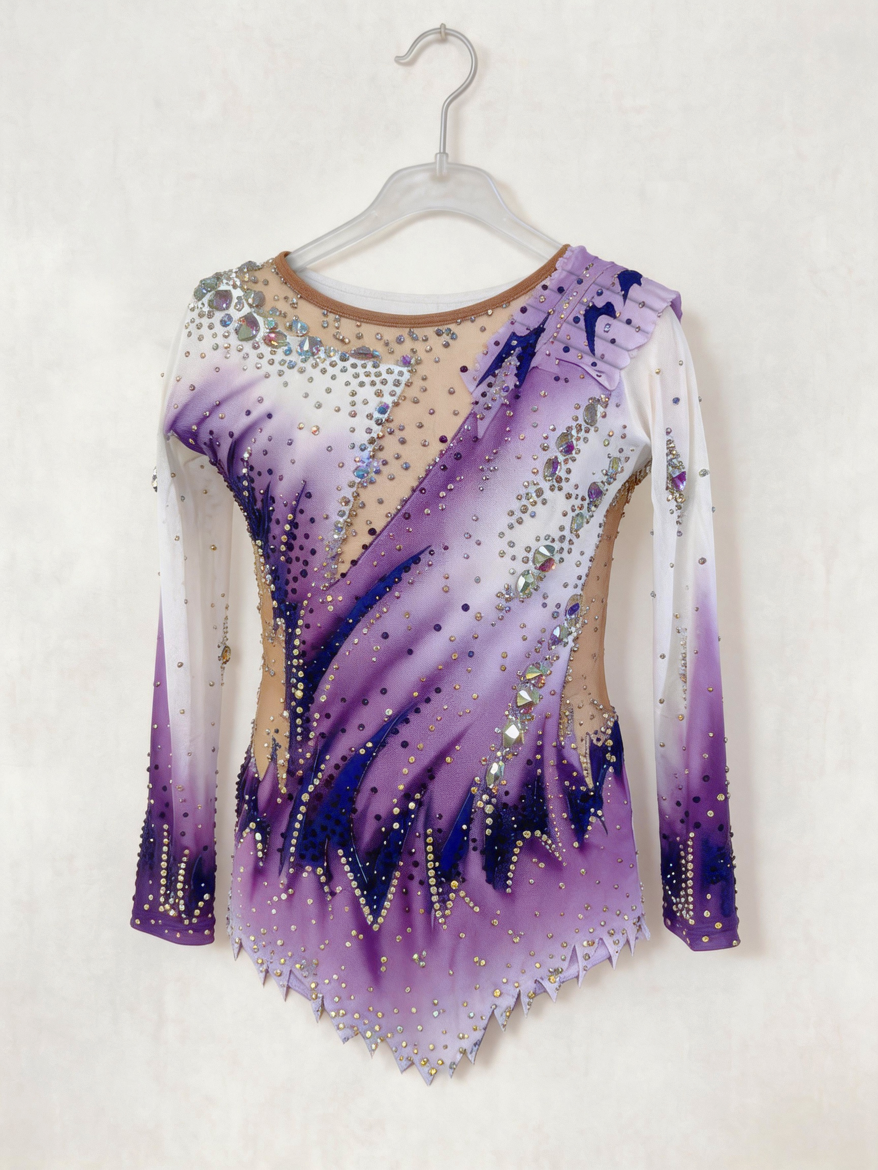 Girls Purple Ombre Luxury Rhyt - Rhinestone Banding Trim review and price