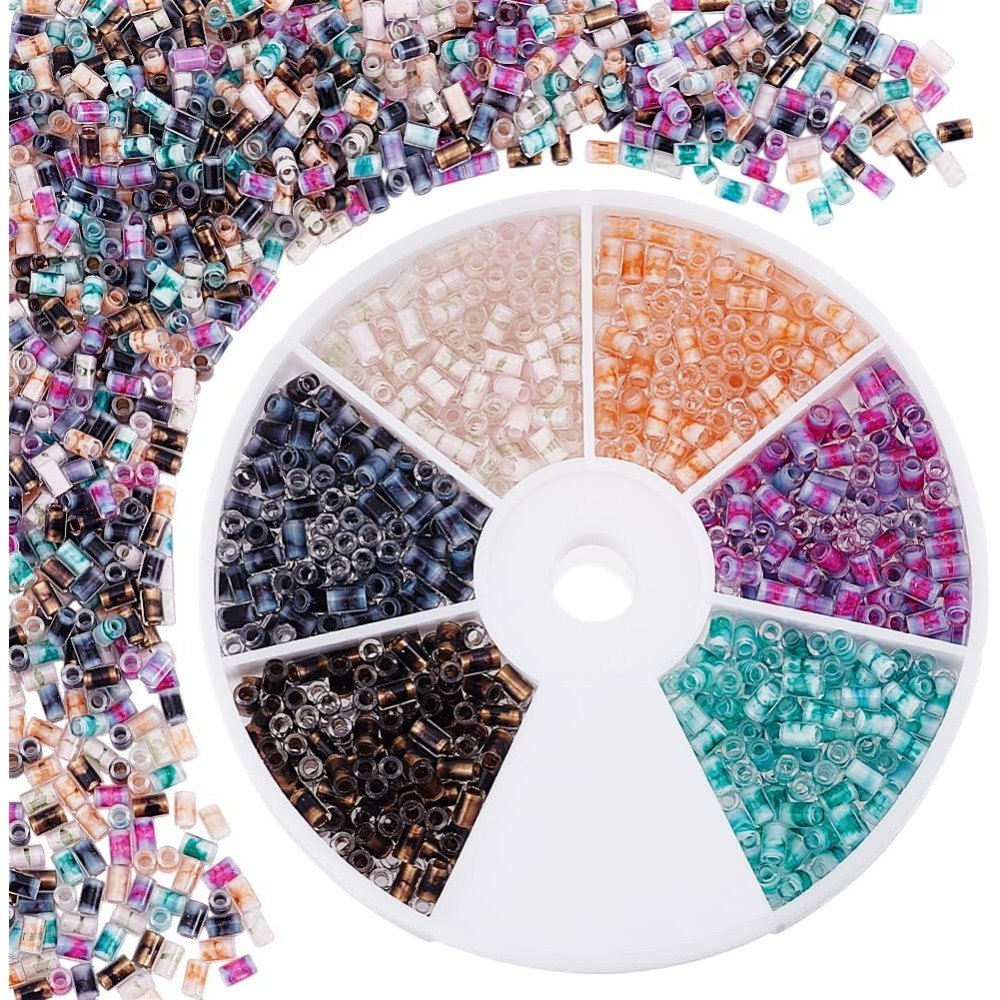 720pcs 6 Colors Tube Beads 24g - Embroidery Craft review and price