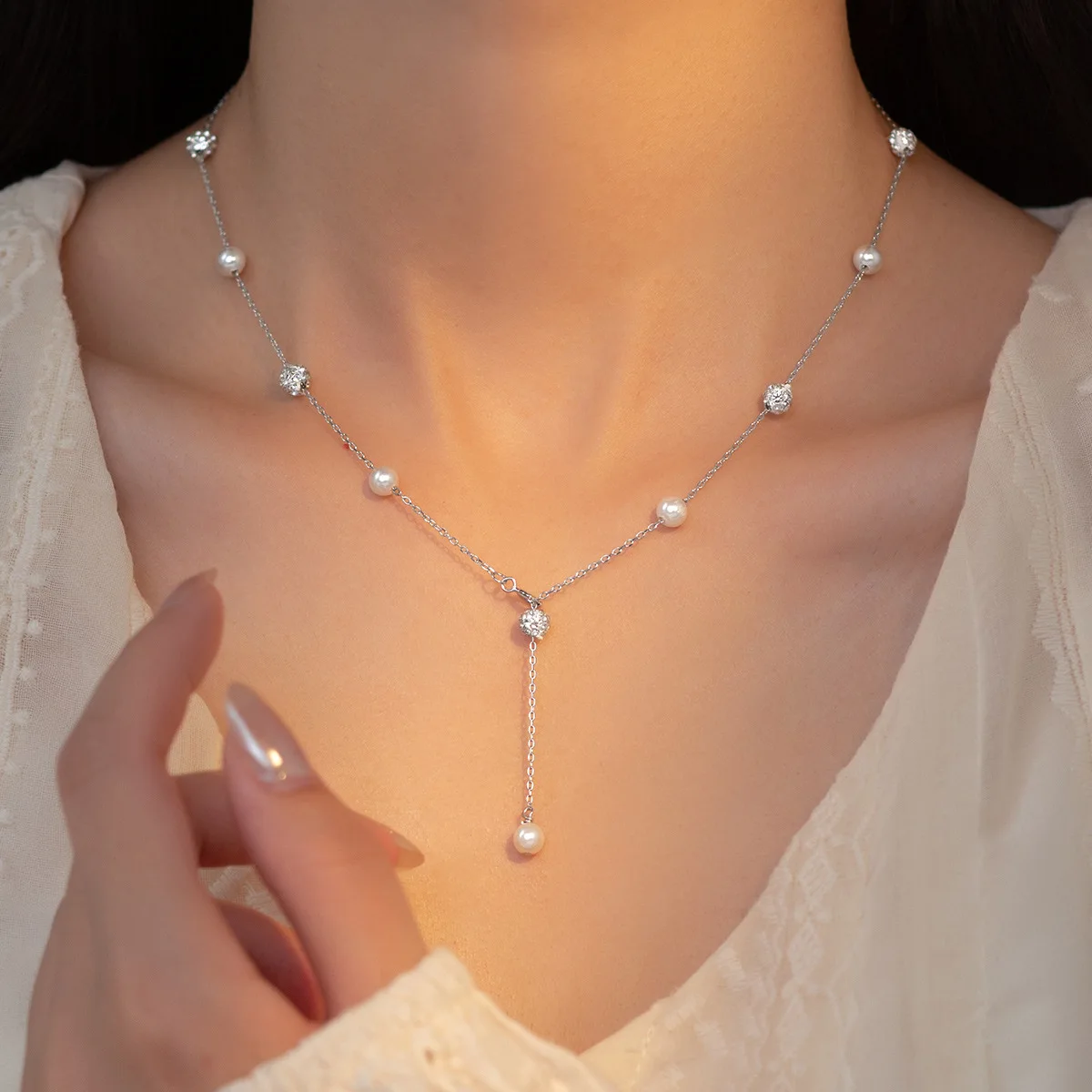 TrustDavis Real 925 Sterling S - Pearl Trim Chain review and price