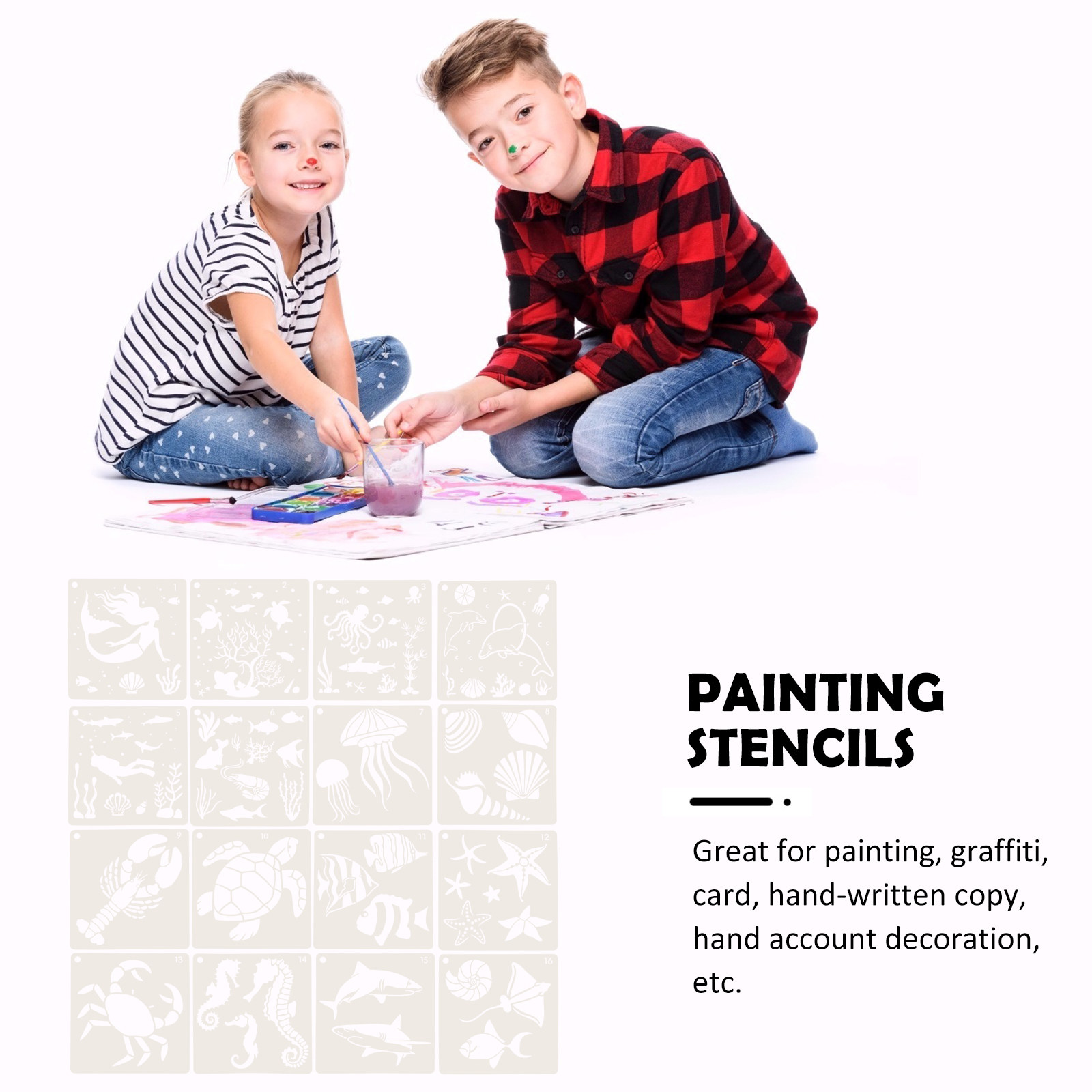 16pcs Ocean World Painting Ste - Craft Embellishment World review and price