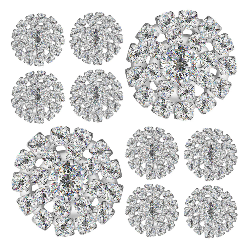 10Pcs Round Rhinestone Buttons - Craft Embellishments review and price