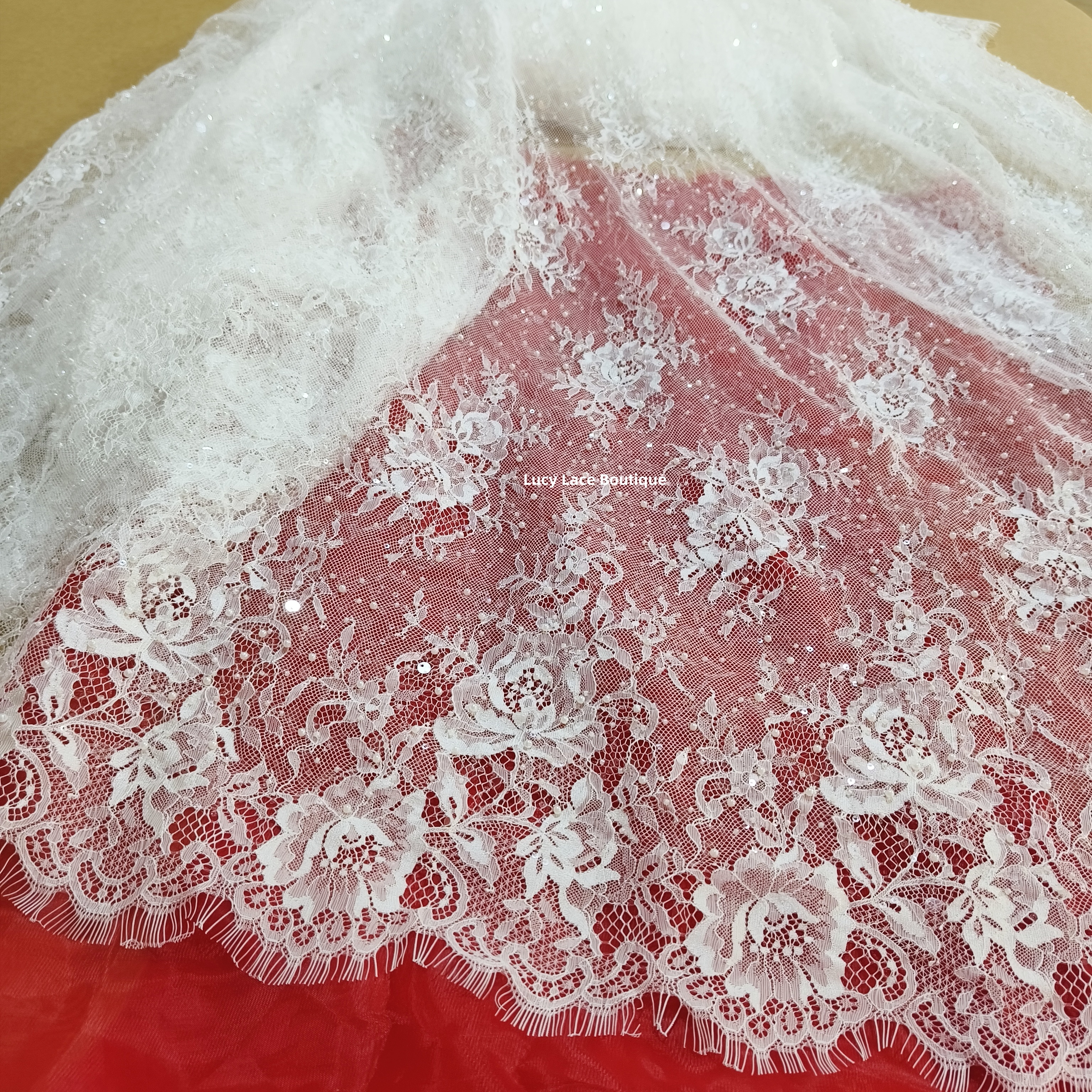 1 Panel 1.5M Wide 3M Long Off  - Sequin Fabric Panel review and price