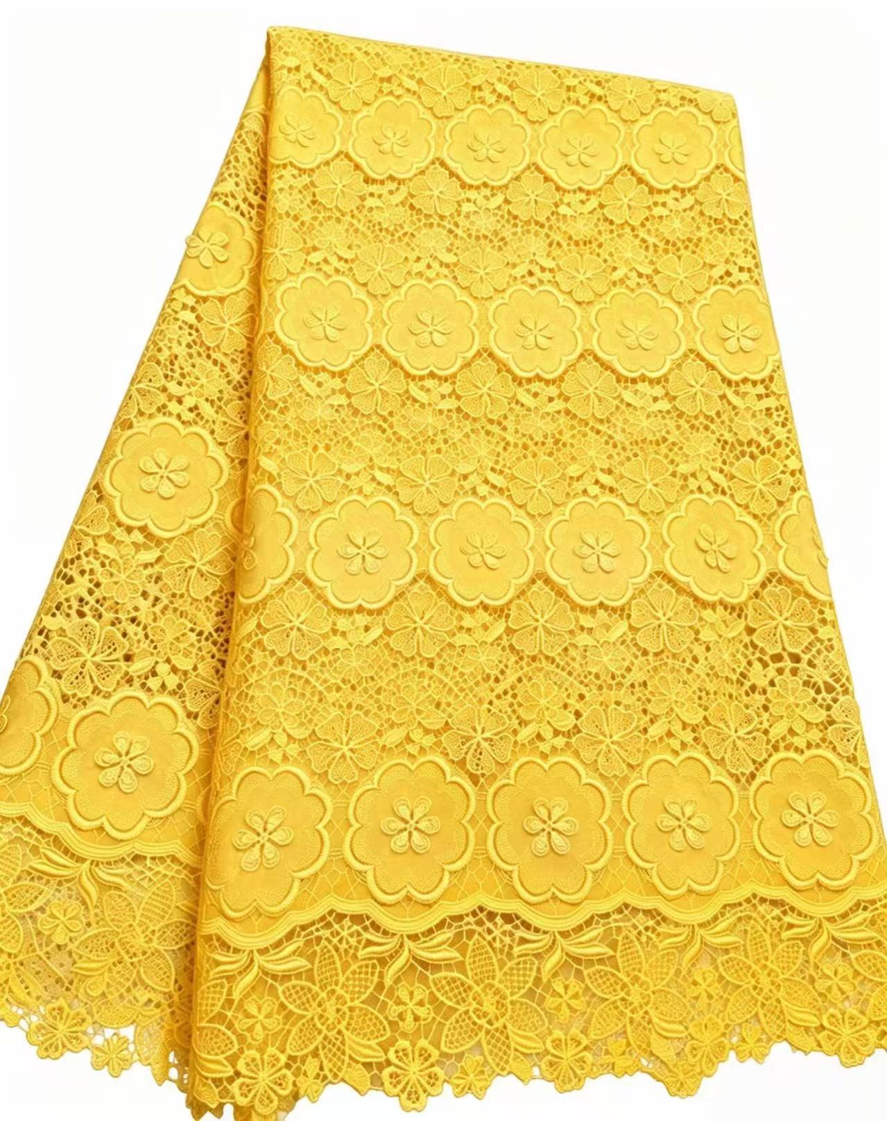 African Guipure Cord Lace Fabr - Sew On Rhinestone review and price