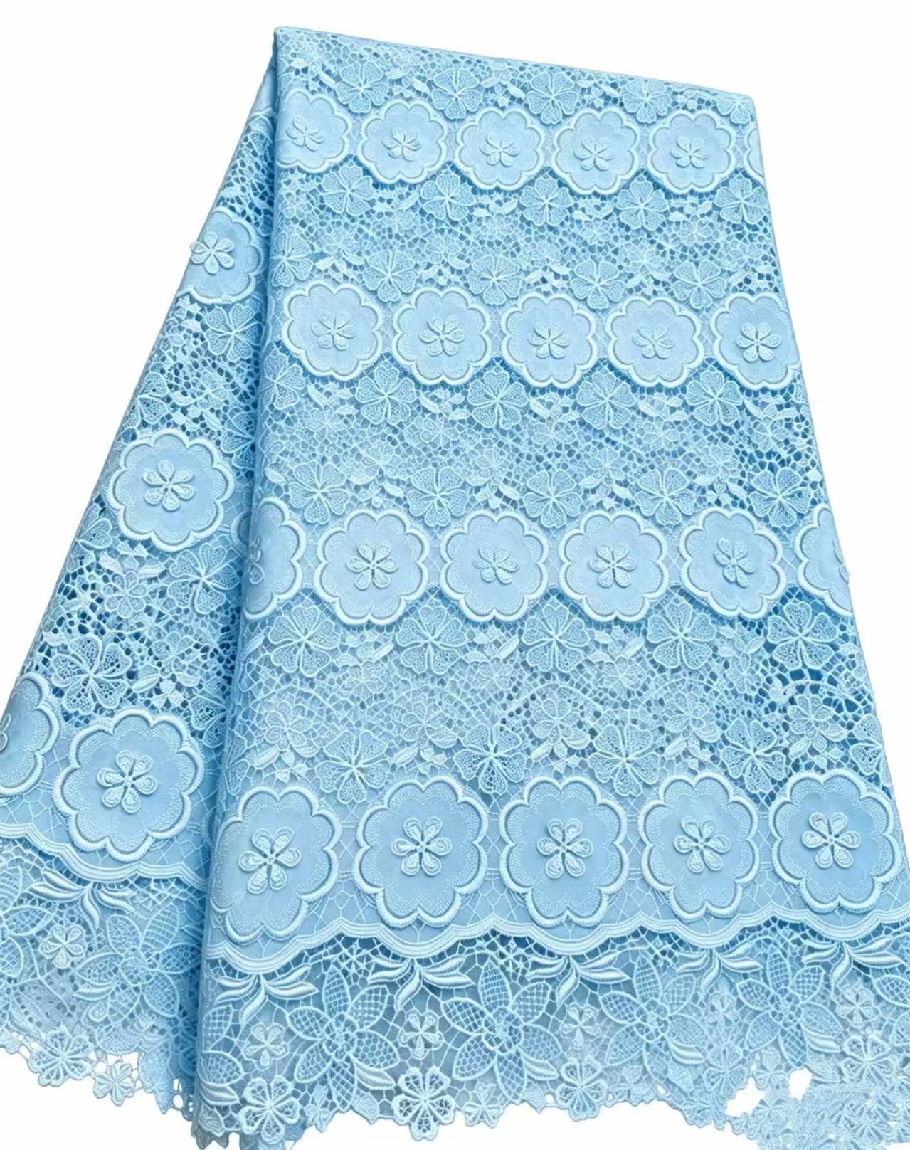 African Guipure Cord Lace Fabr - Sew On Rhinestone review and price