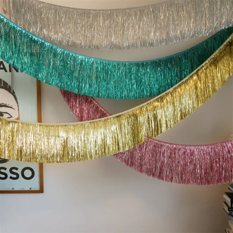 Shiny Tinsel Tassels Fringes B - Tassel Fringe Trim review and price
