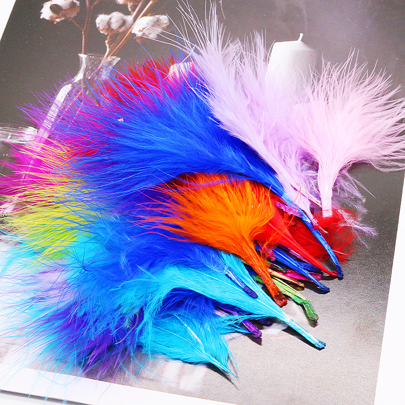 8-12cm Colored Plumas Natural  - Feather Trim Marabou review and price