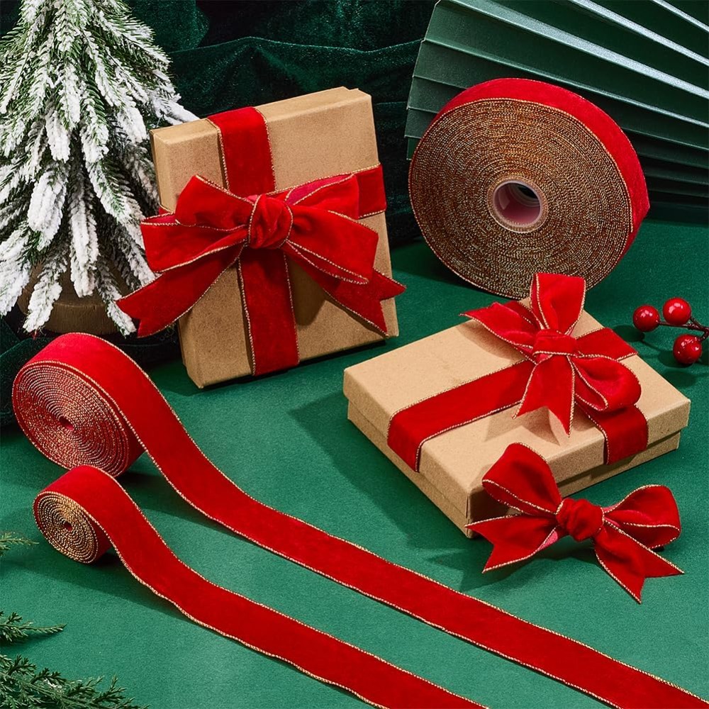 1 Roll 20 Yards Velvet Ribbons - Velvet Ribbon Roll review and price