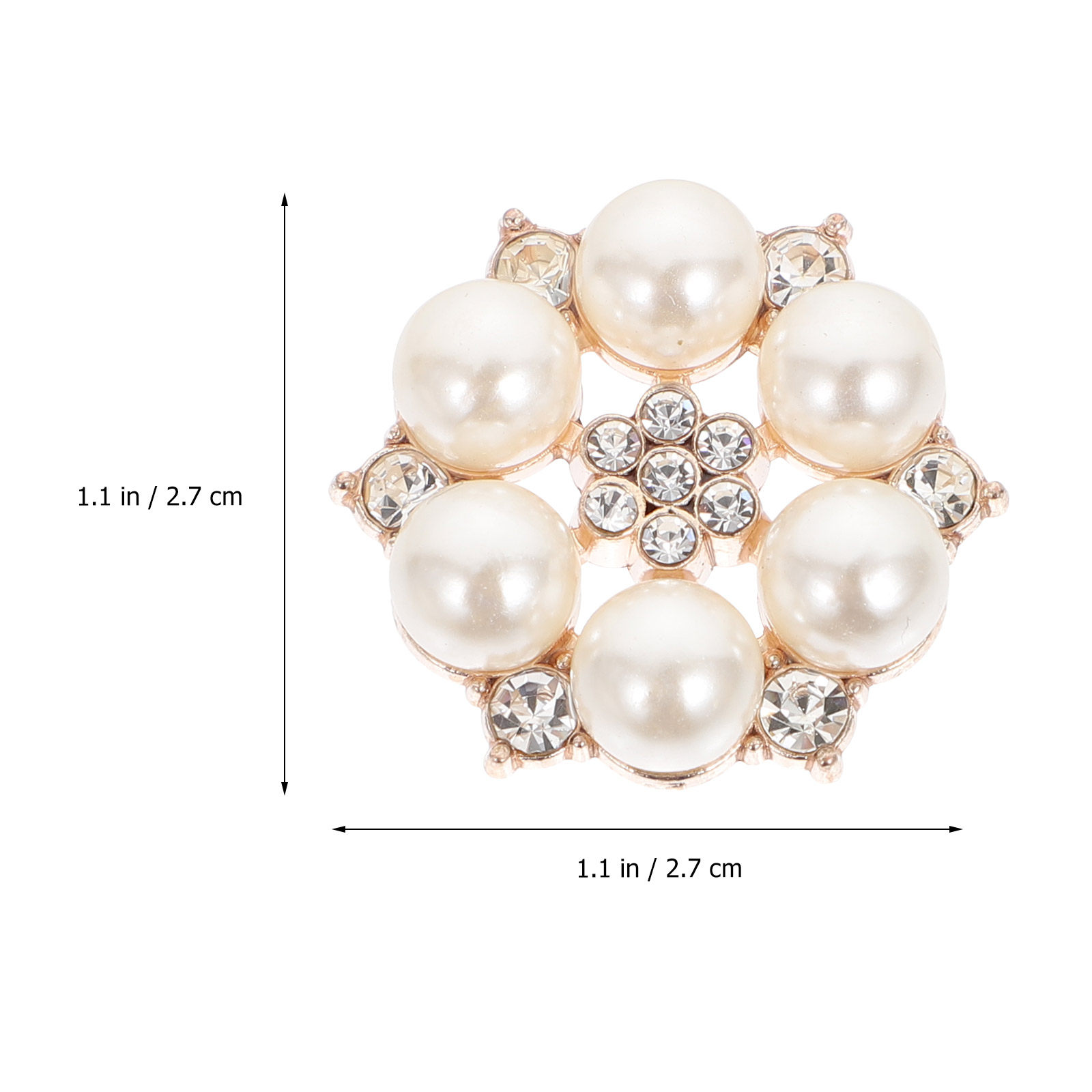 30Pcs Pearl Flower Buttons DIY - Craft Embellishments review and price