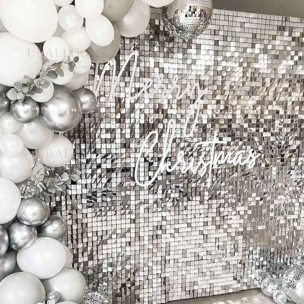 Silver Sequin Wall Backdrop Pa - Sequin Fabric Panel review and price