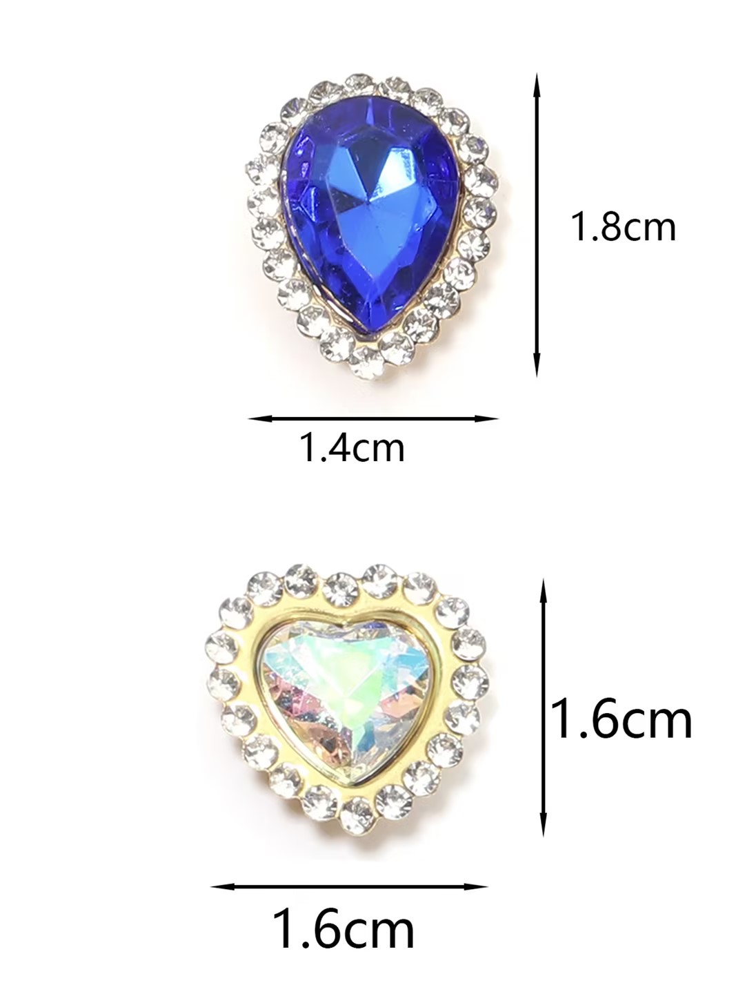 20Pcs Love Heart Acrylic Rhine - Sew On Rhinestone review and price